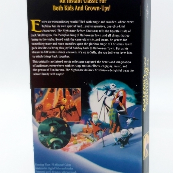 Hallmark‎ Nightmare Before Christmas VHS Ornament - Picture 3 of 5
